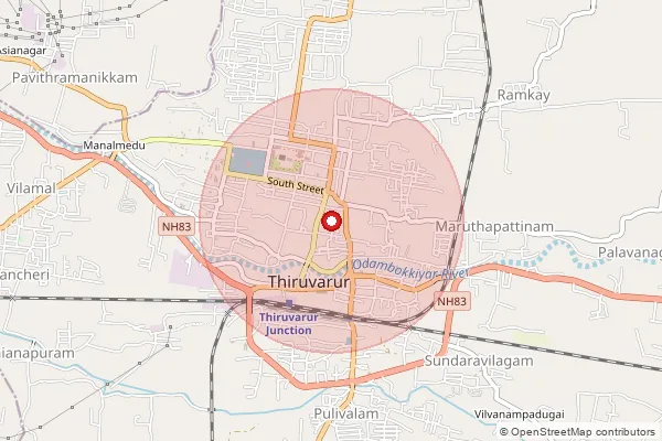 Map showing approximate area covered by Pincode 670502 — Kuppamtaliparamba Bo, Kannur