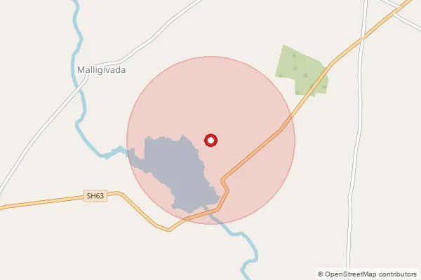 Map showing approximate area covered by Pincode 678574 — Chulanur Bo, Palakkad