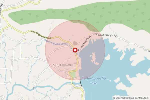 Map showing approximate area covered by Pincode 678591 — Palakayam Bo, Palakkad