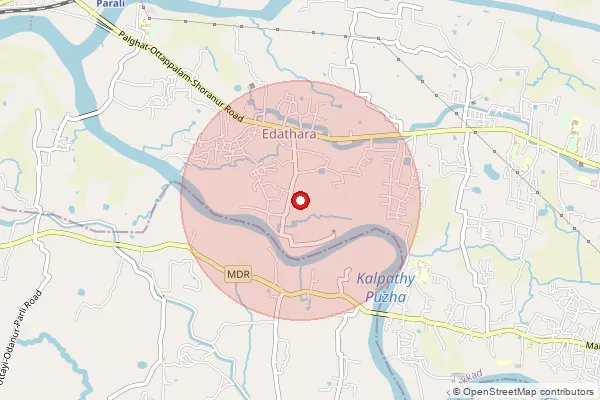 Map showing approximate area covered by Pincode 678611 — Chandrasekharapuram Bo, Palakkad