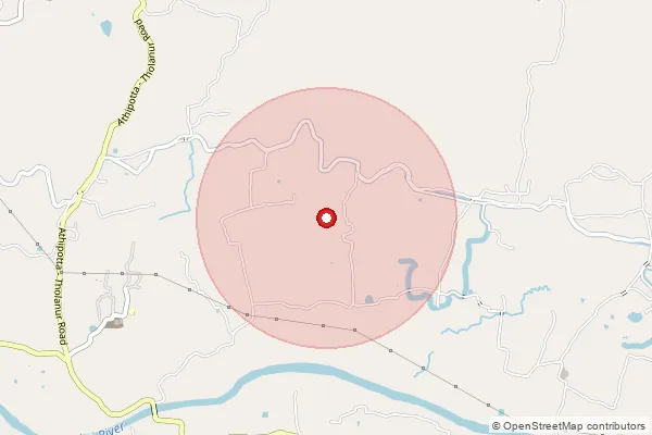 Map showing approximate area covered by Pincode 678621 — Kanjikode Ind Estate Bo, Palakkad