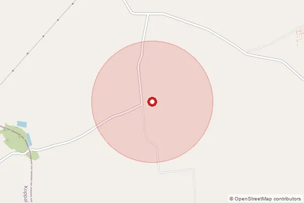 Map showing approximate area covered by Pincode 678661 — Parambikulam So, Palakkad