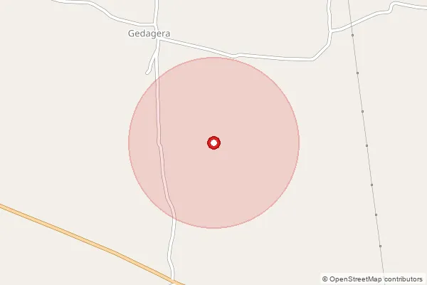 Map showing approximate area covered by Pincode 679307 — Mannengode Bo, Palakkad