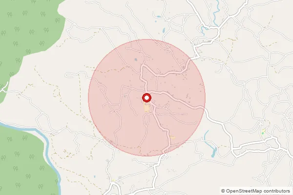 Map showing approximate area covered by Pincode 679334 — Kurumbalangode Bo, Malappuram