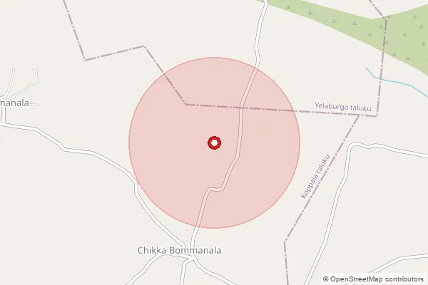 Map showing approximate area covered by Pincode 679505 — Chalavara So, Palakkad