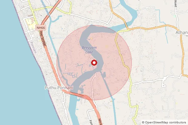 Map showing approximate area covered by Pincode 679586 — Kadavanad Bo, Malappuram