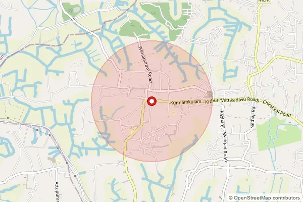Map showing approximate area covered by Pincode 680544 — Kattakampal So, Thrissur