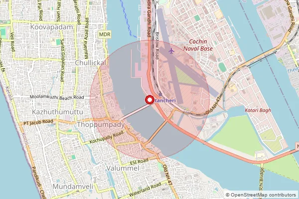 Map showing approximate area covered by Pincode 682029 — Matsyapuri So, Ernakulam