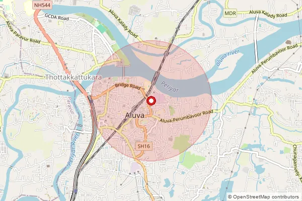 Map showing approximate area covered by Pincode 682309 — Irimbanam So, Ernakulam