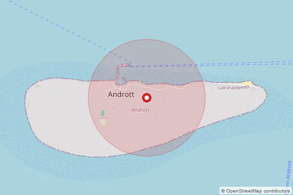 పిన్‌కోడ్ 682551 — Androth Sub Office, Lakshadweep District ద్వారా కవర్ చేయబడిన సుమారు ప్రాంతాన్ని చూపే మ్యాప్