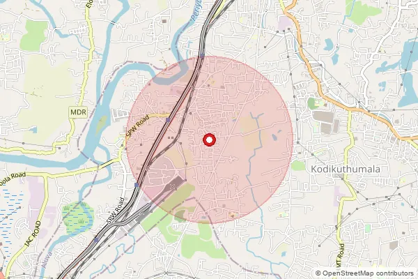 Map showing approximate area covered by Pincode 683106 — Thaikkattukara So, Ernakulam