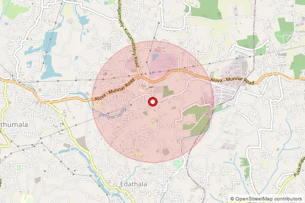 Map showing approximate area covered by Pincode 683112 — Erumathala So, Ernakulam