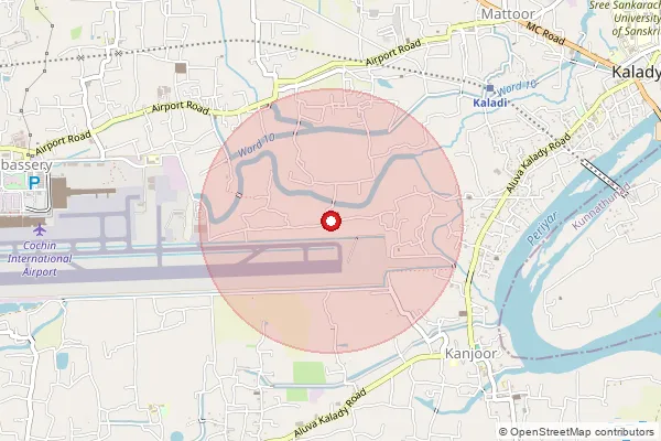 Map showing approximate area covered by Pincode 683575 — Thuravumkara Bo, Ernakulam
