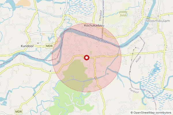 Map showing approximate area covered by Pincode 683579 — Parakkadavu Bo, Ernakulam