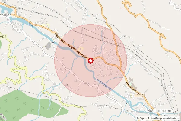 Map showing approximate area covered by Pincode 685591 — Arakulam So, Idukki