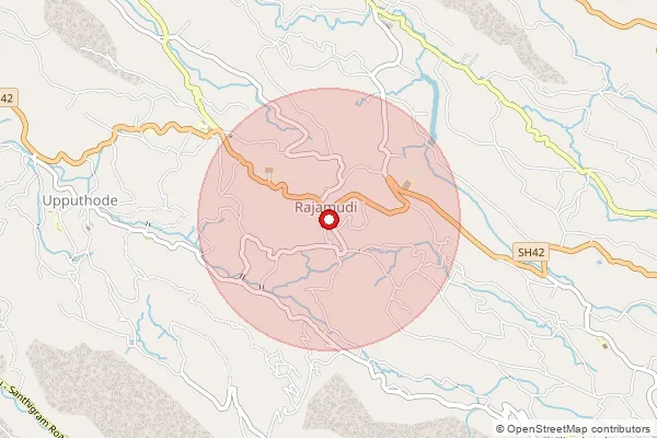 Map showing approximate area covered by Pincode 685604 — Padamugham Bo, Idukki