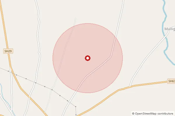 Map showing approximate area covered by Pincode 686562 — Sreekantamangalam Bo, Kottayam