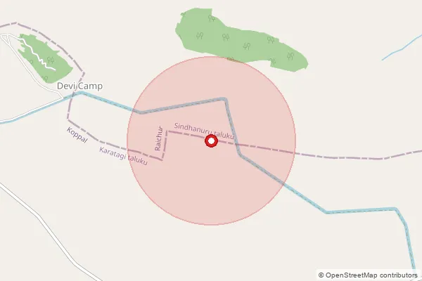 Map showing approximate area covered by Pincode 686574 — Nechipuzhoor Bo, Kottayam