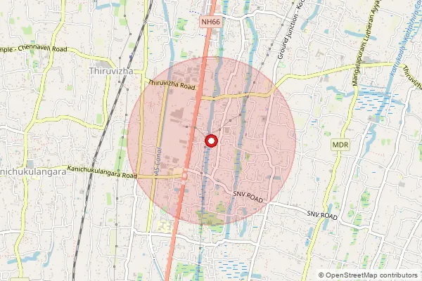 Map showing approximate area covered by Pincode 688582 — Sreenarayanapuram So, Alappuzha
