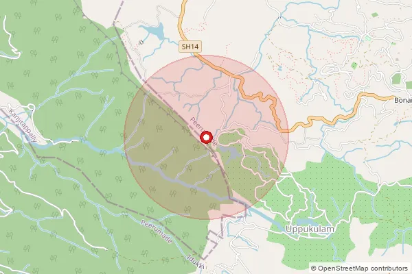 Map showing approximate area covered by Pincode 689571 — Neerattupuram So, Alappuzha