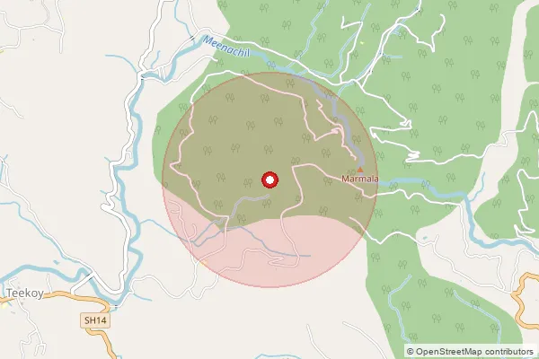 Map showing approximate area covered by Pincode 689649 — Kadammanitta So, Pathanamthitta