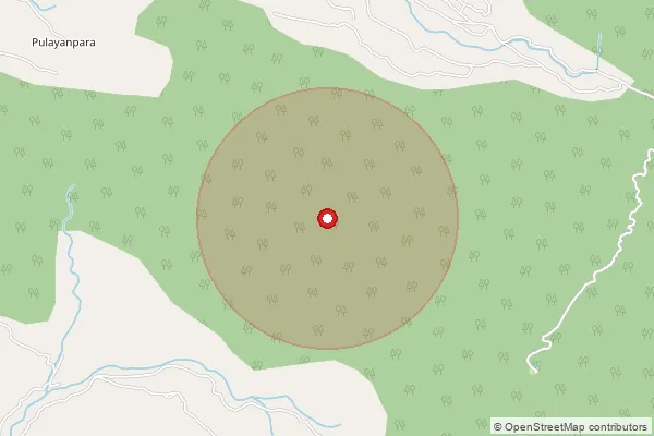 Map showing approximate area covered by Pincode 689650 — Kattoor Kozhencherry Bo, Pathanamthitta