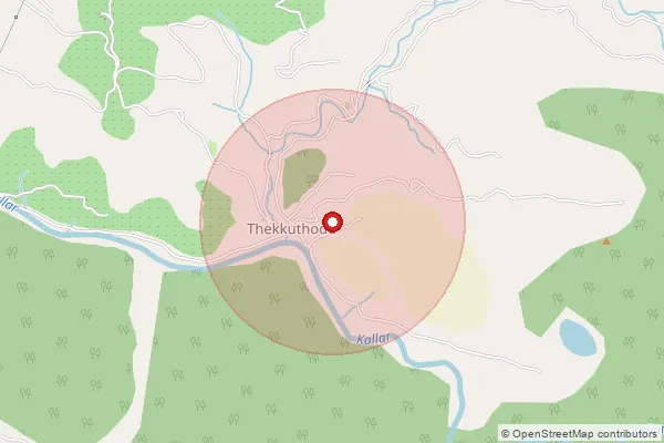 Map showing approximate area covered by Pincode 689699 — Manneera Bo, Pathanamthitta