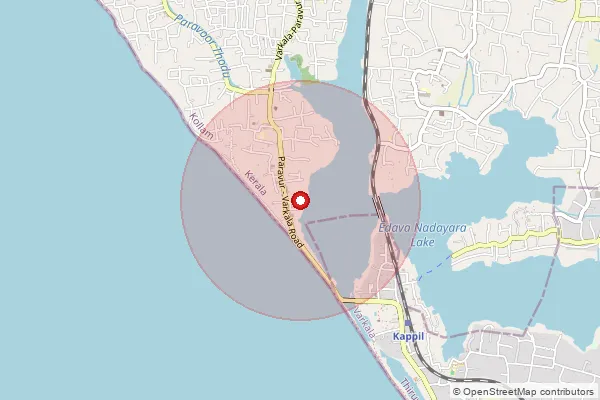 Map showing approximate area covered by Pincode 691319 — Thekkumbhagom So, Kollam