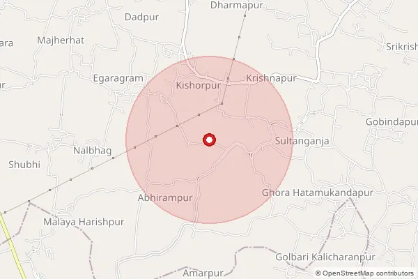 పిన్‌కోడ్ 700009 — Parsibagan Sub Office, Kolkata ద్వారా కవర్ చేయబడిన సుమారు ప్రాంతాన్ని చూపే మ్యాప్