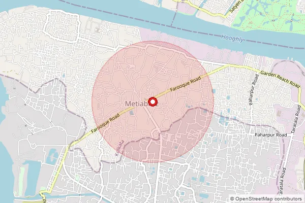 Map showing approximate area covered by Pincode 700018 — Rabindra Nagar So Kolkata, Kolkata
