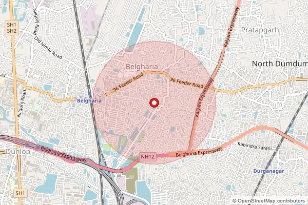 Map showing approximate area covered by Pincode 700049 — Udaipur So, 24 Paraganas North