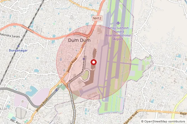 Map showing approximate area covered by Pincode 700052 — Kendriya Vihar So, 24 Paraganas North