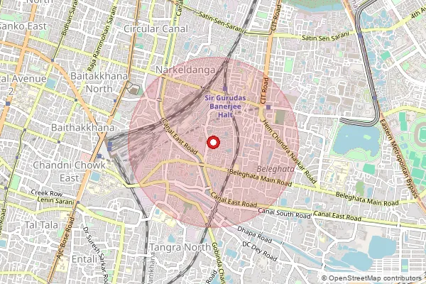 Map showing approximate area covered by Pincode 700085 — Kg Bose Sarani So, Kolkata