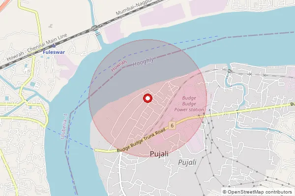 Map showing approximate area covered by Pincode 700138 — Purba Nischintapur Bo, 24 Paraganas South
