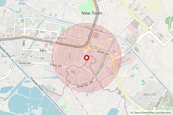 Map showing approximate area covered by Pincode 700156 — Hatgacha Bo, 24 Paraganas North