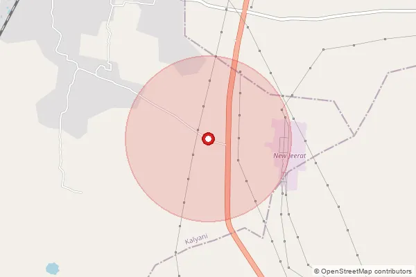 Map showing approximate area covered by Pincode 711108 — Netajigarh So, Howrah