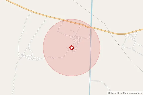 Map showing approximate area covered by Pincode 711110 — Baksara So, Howrah