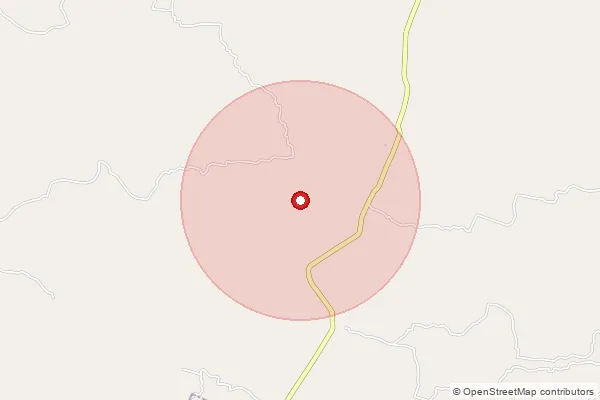 Map showing approximate area covered by Pincode 711315 — Baganda Bo, Howrah