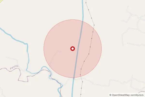 Map showing approximate area covered by Pincode 711322 — Banharishpur Bo, Howrah