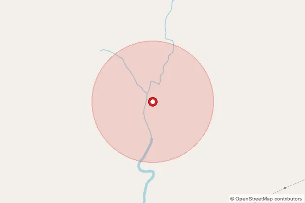 Map showing approximate area covered by Pincode 711401 — Bagua Bo, Howrah