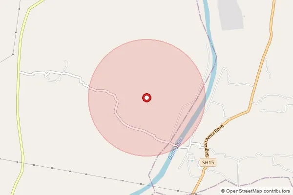 Map showing approximate area covered by Pincode 711413 — Khalna Bo, Howrah