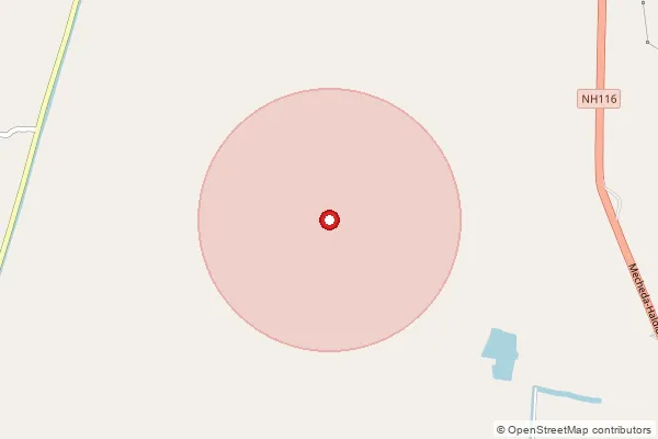 Map showing approximate area covered by Pincode 712123 — Debanandapur Bo, Hooghly