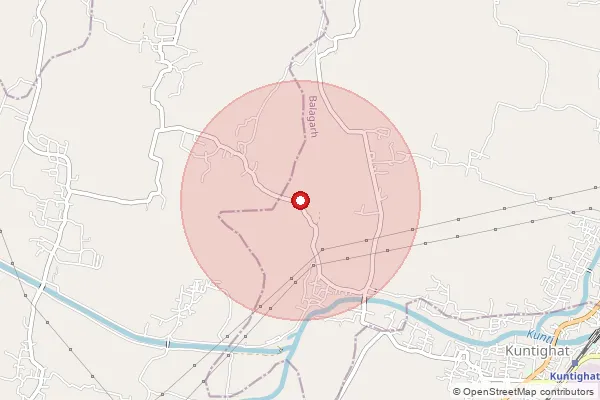 Map showing approximate area covered by Pincode 712149 — Panchgora Bo, Hooghly