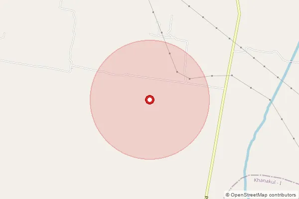 Map showing approximate area covered by Pincode 712413 — Bachhanari Bo, Hooghly