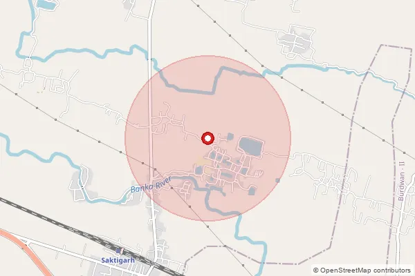 Map showing approximate area covered by Pincode 713149 — Kharga Karanda Bo, Purba Bardhaman
