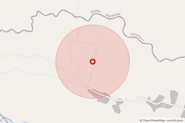 Map showing approximate area covered by Pincode 713303 — Sdhospital So, Paschim Bardhaman