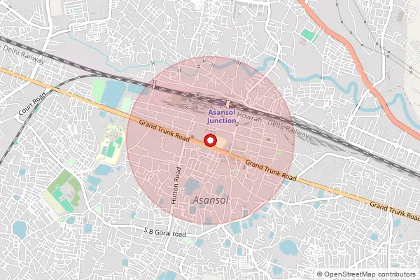 Map showing approximate area covered by Pincode 713331 — Chittaranjan So, Paschim Bardhaman