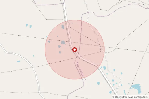 Map showing approximate area covered by Pincode 713335 — Basudevpur Jemari Bo, Paschim Bardhaman