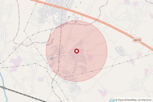 Map showing approximate area covered by Pincode 713337 — Jemahari Bo, Paschim Bardhaman