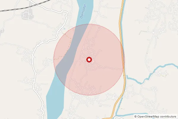 Map showing approximate area covered by Pincode 713403 — Budbud So, Purba Bardhaman